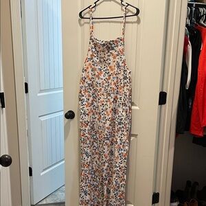 Elegant Floral Spaghetti Strap Jumpsuit